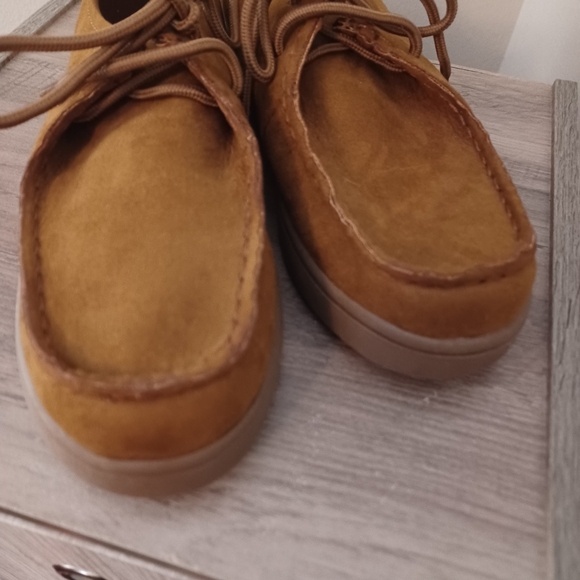 NEW Gap Kids Suede Look Moc Boots Boys Sz 3 - Picture 5 of 8